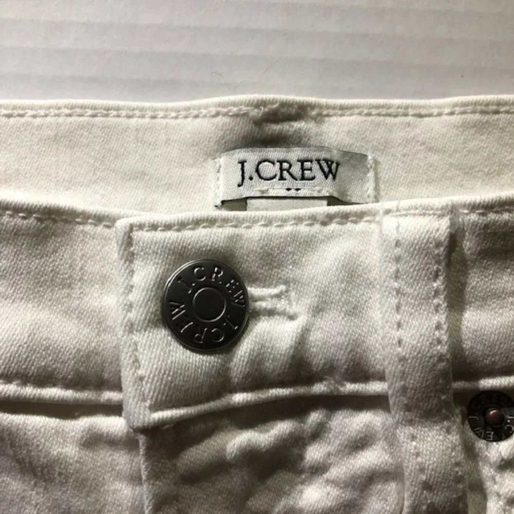 J. Crew White Stretch Skinny Jeans size 24